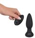 Анальная пробка Black Velvets Rotating & Vibrating Plug, 14 см (черный) 9586 фото 9