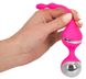 Вагінальні кульки Smile Vibrating Love Balls Rechargeable, 18 см (рожевий) 5025 фото 3