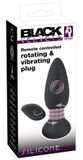 Korek analny Black Velvets Rotating & Vibrating Plug, 14 cm (czarny) 9586 fotografia