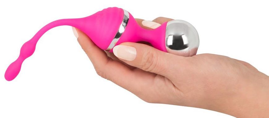 Вагінальні кульки Smile Vibrating Love Balls Rechargeable, 18 см (рожевий) 5025 фото