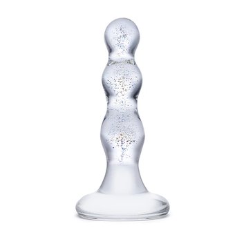 Szklane koraliki analne Glas Triple Play, 10 cm (przezroczysty) 20024 zdjęcie