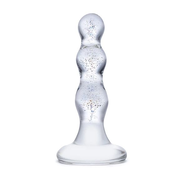 Szklane koraliki analne Glas Triple Play, 10 cm (przezroczysty) 20024 zdjęcie