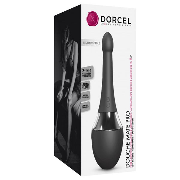 Автоматичний анальний душ з вібрацією Dorcel Douche Mate Pro, 200 мл (чорний) 18157 фото