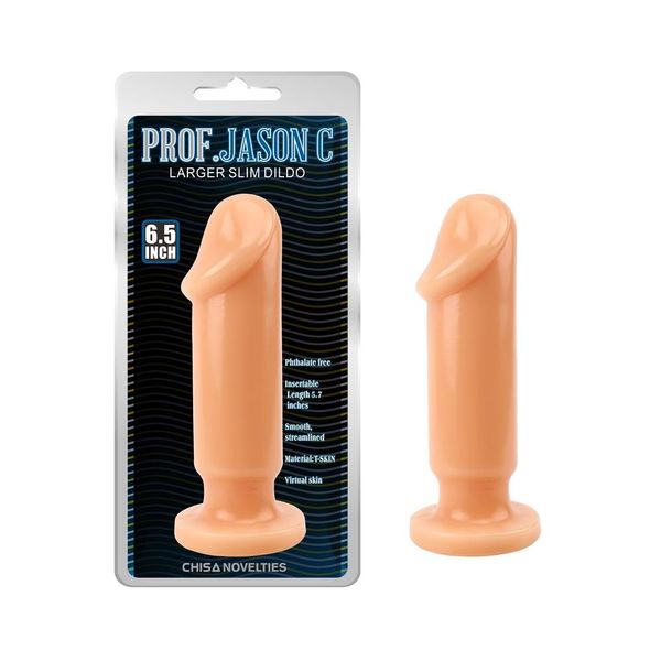 Анальна пробка Chisa Prof.Jason C Large Slim Dildo, 16.5 см (тілесний) 13423 фото