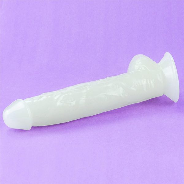 Neonowe dildo LoveToy Lumino Play, 26 cm (niebieski) 14678 zdjęcie