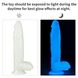 Neonowe dildo LoveToy Lumino Play, 26 cm (niebieski) 14678 zdjęcie 10