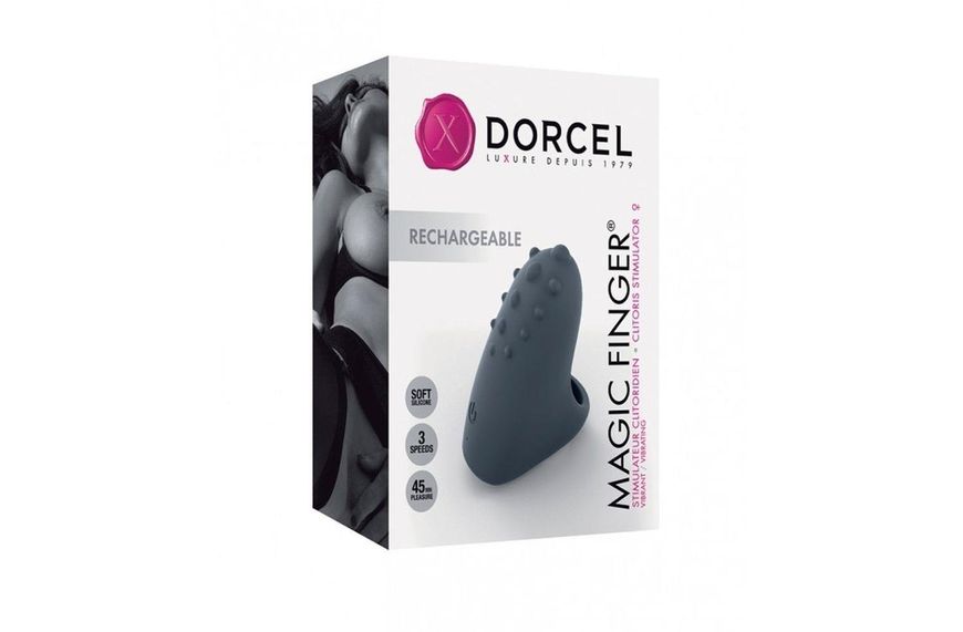 Вібратор на палець Dorcel Magic Finger, 5 см (чорний) 12845 фото