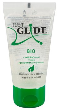 Naturalny lubrykant intymny na bazie wody Orion Just Glide Bio, 50 ml 9622 zdjęcie