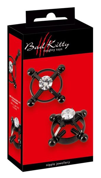 Zaciski na sutki Bad Kitty Nipple Jewellery (czarny) 13015 zdjęcie