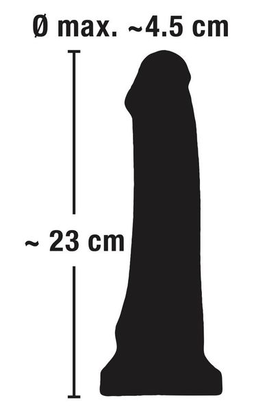 Realistyczne dildo You2Toys African Lover, 23 cm (czarny) 5104 zdjęcie