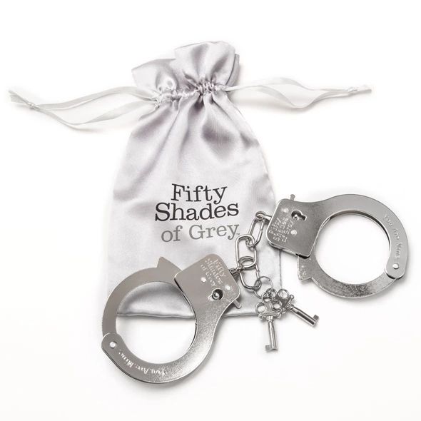 Металлические наручники Fifty Shades of Grey You Are Mine, 26,7 см (серебристый) 20119 фото