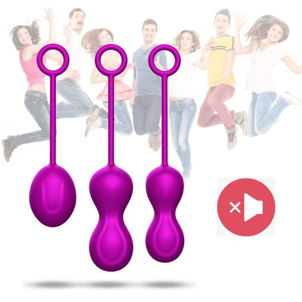 Zestaw kulki gejszy Foxshow Kegel Balls Set, 3szt (fioletowy) 11232 zdjęcie