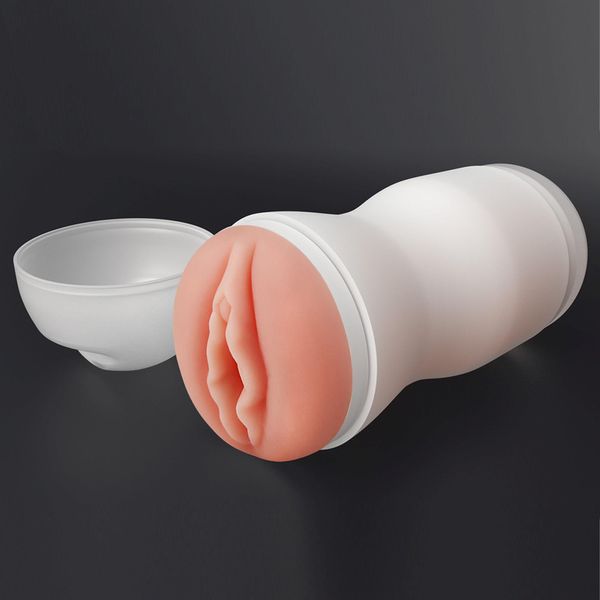 Masturbator z wibracją LoveToy Sex In A Can, 16 cm (w kolorze cielistym) 14107 zdjęcie