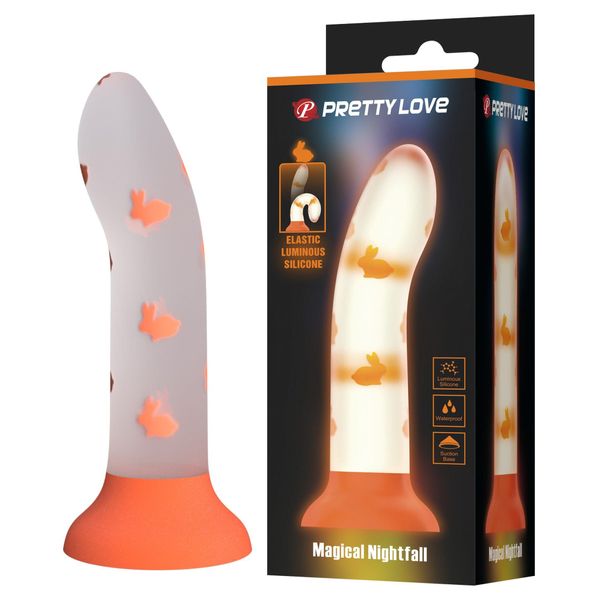 Dildo Pretty Love Magical Nightfall, 17 cm (pomarańczowy) 27091 zdjęcie