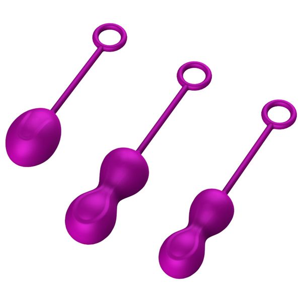 Zestaw kulki gejszy Foxshow Kegel Balls Set, 3szt (fioletowy) 11232 zdjęcie