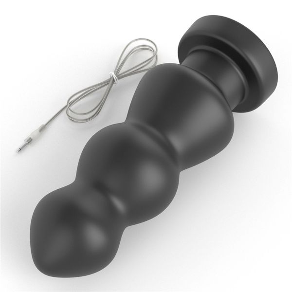 Анальна пробка LoveToy King Sized Vibrating Anal Rigger, 20 см (чорний) 14435 фото