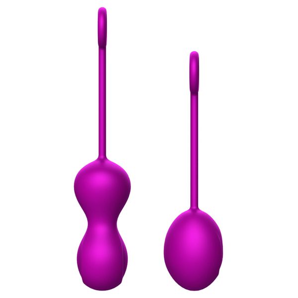 Набор вагинальных шариков Foxshow Kegel Balls Set, 3 шт (фиолетовый) 11232 фото