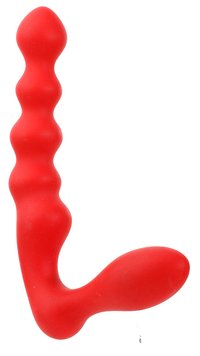 Страпон Dream Toys Purrfect Silicone, 19 см (червоний) 20671 фото