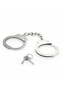 Металеві наручники Seven Creations Hand Cuffs (сріблястий) 4464 фото