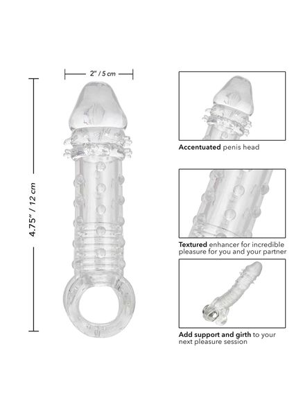 Насадка на пенис California Exotic Novelties Transparent Ultimate Extender, 16 см (прозрачная) 17096 фото