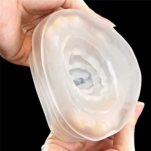 Masturbator jajko Lovetoy Giant Egg Grind Ripples Edition, 13 cm (przezroczysty) 21961 zdjęcie