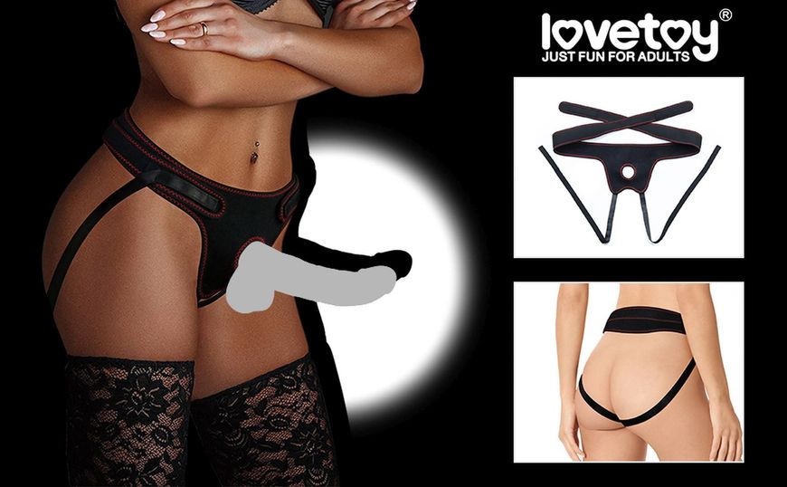 Трусики для страпона LoveToy Easy Strap on Harness As Pic (черный) 14360 фото