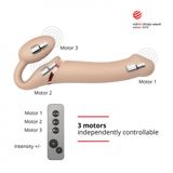 Страпон с вибрацией Strap-On-Me Vibrating Flesh L, 19 см (телесный) 13735 фото