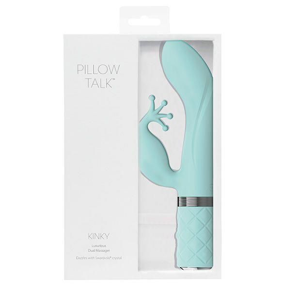 Вибратор кролик Pillow Talk Kinky Teal, 21 см (зелёный) 12573 фото