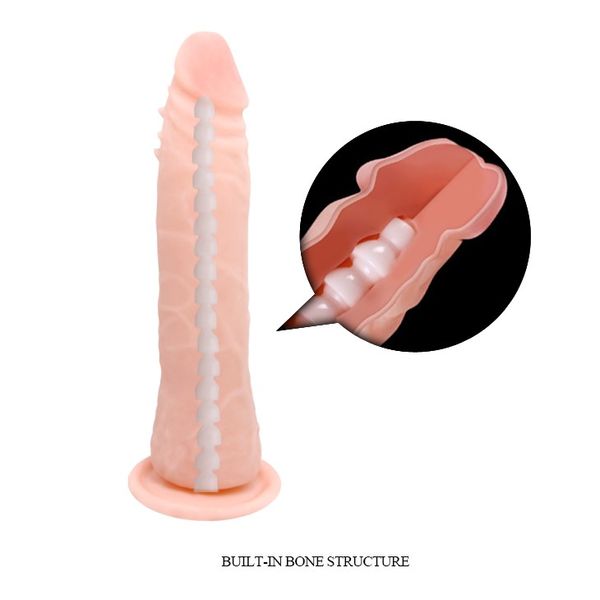 Dildo z przyssawką LyBaile Beautiful Bertram, 20 cm (w kolorze cielistym) 23527 zdjęcie