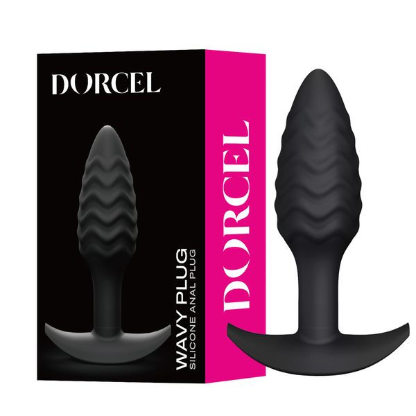 Анальная пробка Dorcel Wavy Plug, 10,6 см (черный) 18475 фото