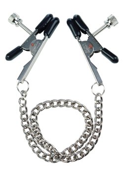 Затискачі для сосків California Exotic Novelties Bull Nose Nipple Clamps, 26,7 см (сріблястий) 5409 фото