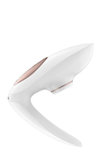 Вібратор з вакуумною стимуляцією для пар Satisfyer Pro 4 Couples, 12,3 см (білий) 8771 фото