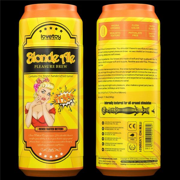 Masturbator Pleasure Brew Blonde Ale, 19,8 cm (cielisty) 22245 zdjęcie