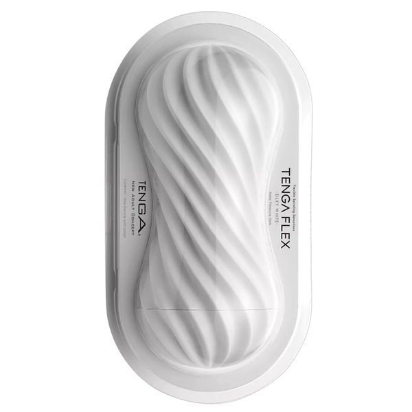 Masturbator Tenga Flex Silky White, 17,6 cm (biały) 18257 zdjęcie