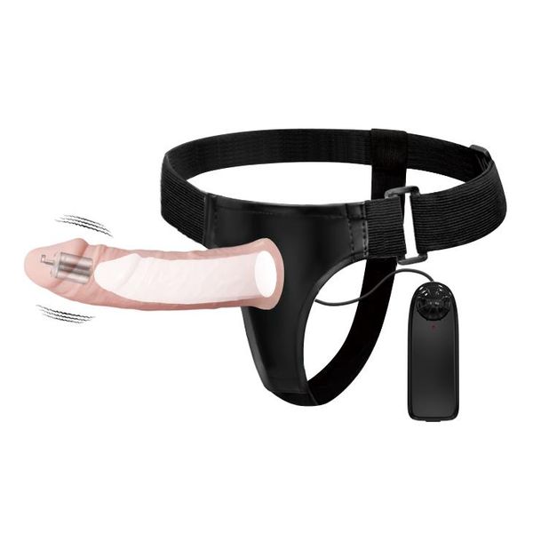 Proteza penisa z wibracjąmy Baile Ultra Passion Harness, 15,5 cm (w kolorze cielistym) 23790 zdjęcie