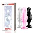 Скляний фалоімітатор LoveToy 4.5" Glass Romance, 11,5 см (чорний) 14419 фото