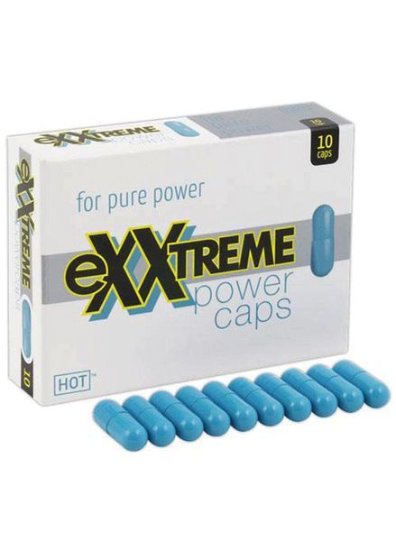 Капсулы для повышения потенции у мужчин Hot Exxtreme Power Caps, 10 шт 3777 фото