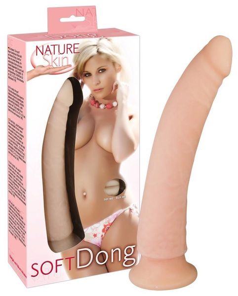 Dildo Nature Skin Soft Dong, 24 cm (kolor cielisty) 4960 zdjęcie