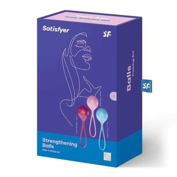 Kulki gejszy Satisfyer Strengthening Balls, 3 szt (multi) 8772 zdjęcie