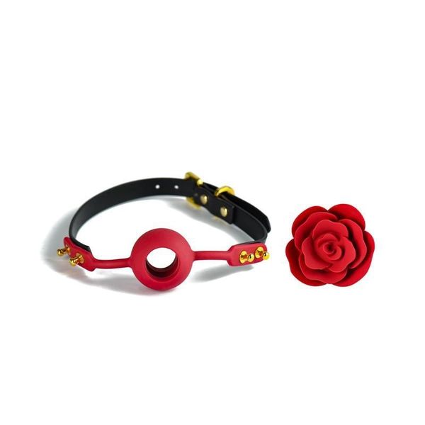 Кляп Zalo & Upko Doll Rose Ball Gag, 54 см (красный) 31574 фото