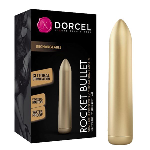 Mini wibrator Dorcel Rocket Bullet, 8,7 cm (złoto) 18076 zdjęcie