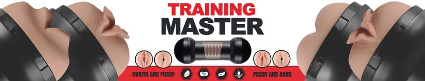 Мастурбатор двусторонний LoveToy Traning Master Double Side Stroker, 22 см (телесный) 21955 фото