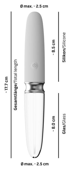 Wibrator Liaison Straight LED, 17,7 cm (biały) 15628 zdjęcie