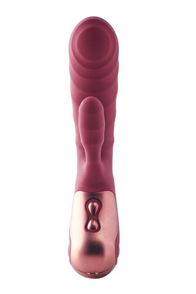 Вибратор Dream Toys Dinky Duo Vibrator Jimmy K, 19,4 см (бордовый) 16267 фото