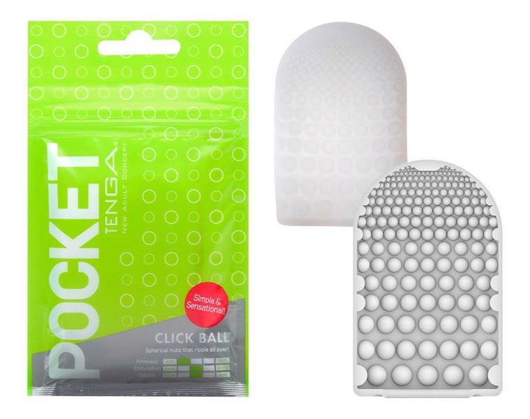 Masturbator Tenga Pocket Click Ball, 8 cm (zielony) 15537 zdjęcie