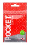 Мастурбатор Tenga Pocket Block Edge, 8 см (красный) 15538 фото