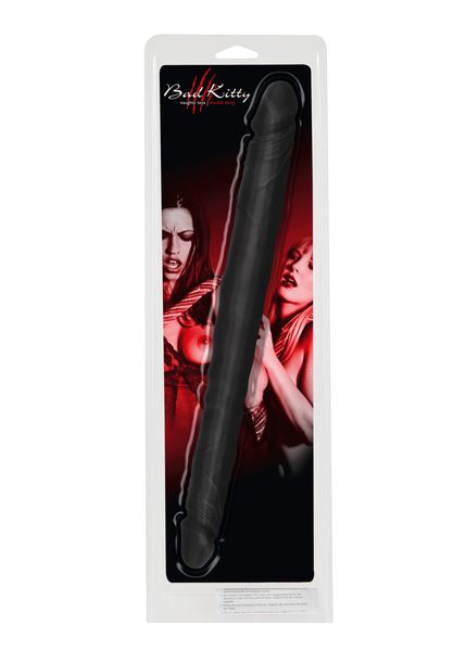 Dwustronne dildo Bad Kitty Double Dong, 40 cm (czarny) 5180 zdjęcie