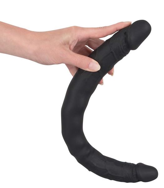 Dwustronne dildo Bad Kitty Double Dong, 40 cm (czarny) 5180 zdjęcie