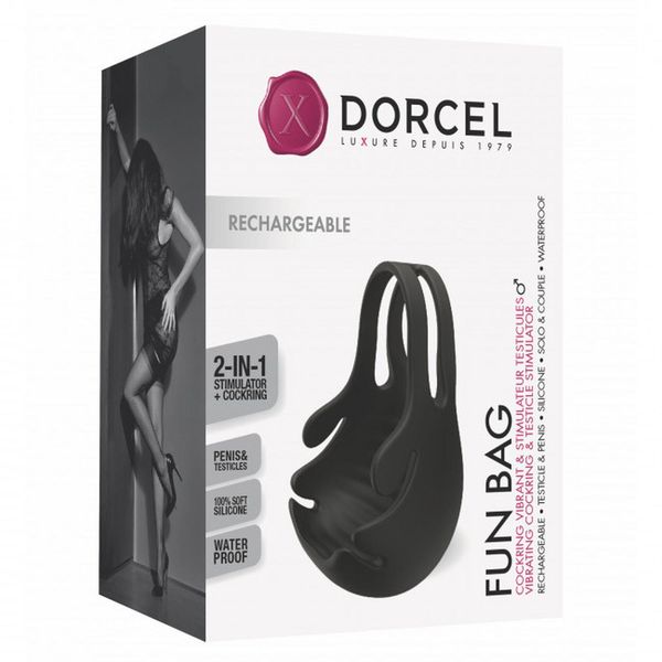 Pierścień erekcyjny Dorcel Fun Bag, 8,7 cm (czarny) 12875 zdjęcie