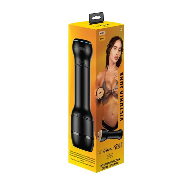 Masturbator Kiiroo Victoria June Realistic Lips + PowerBlow, 22,4 cm (kolor cielisty) 31605 zdjęcie